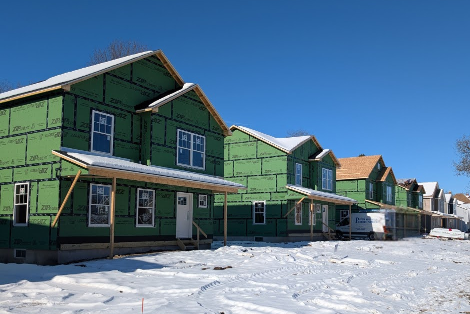 Homes in Progress in Syracuse.
