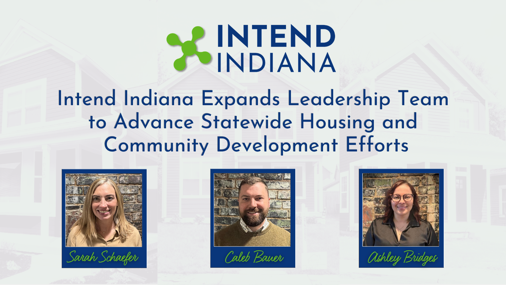 Intend Indiana Expands Leadership Team to Advance Statewide Housing and Community Development Efforts